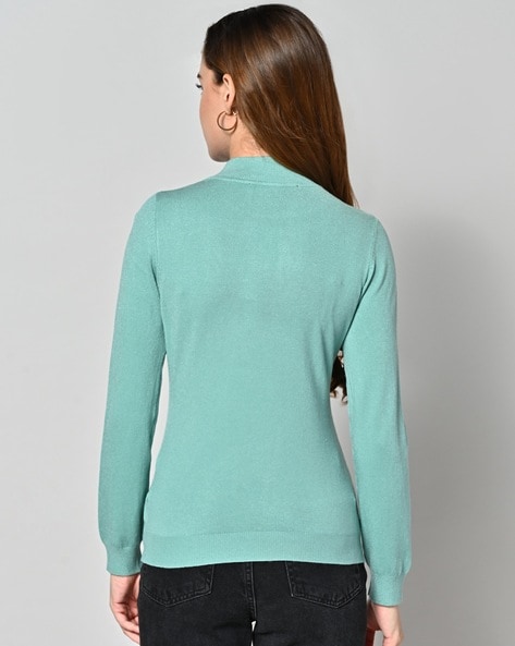 Mint green sale jumper womens