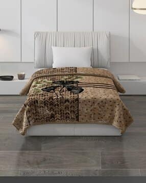 3150 GSM Geometric Print Single Blanket  