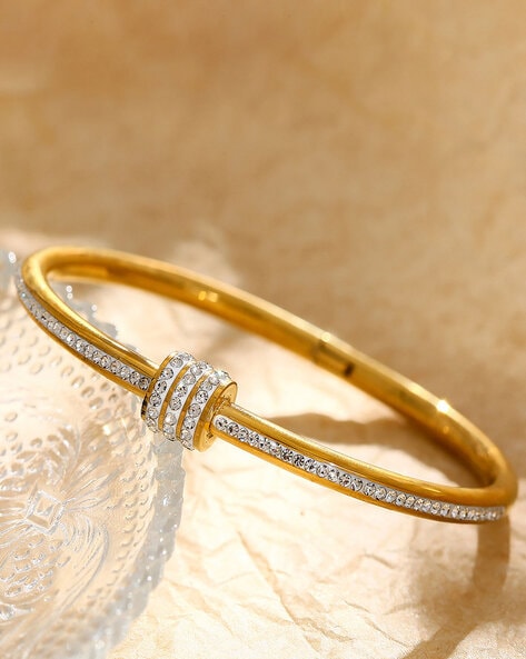 Buy Chiselled Link Tennis Gold Bracelet At Best Price | Karuri Jewellers