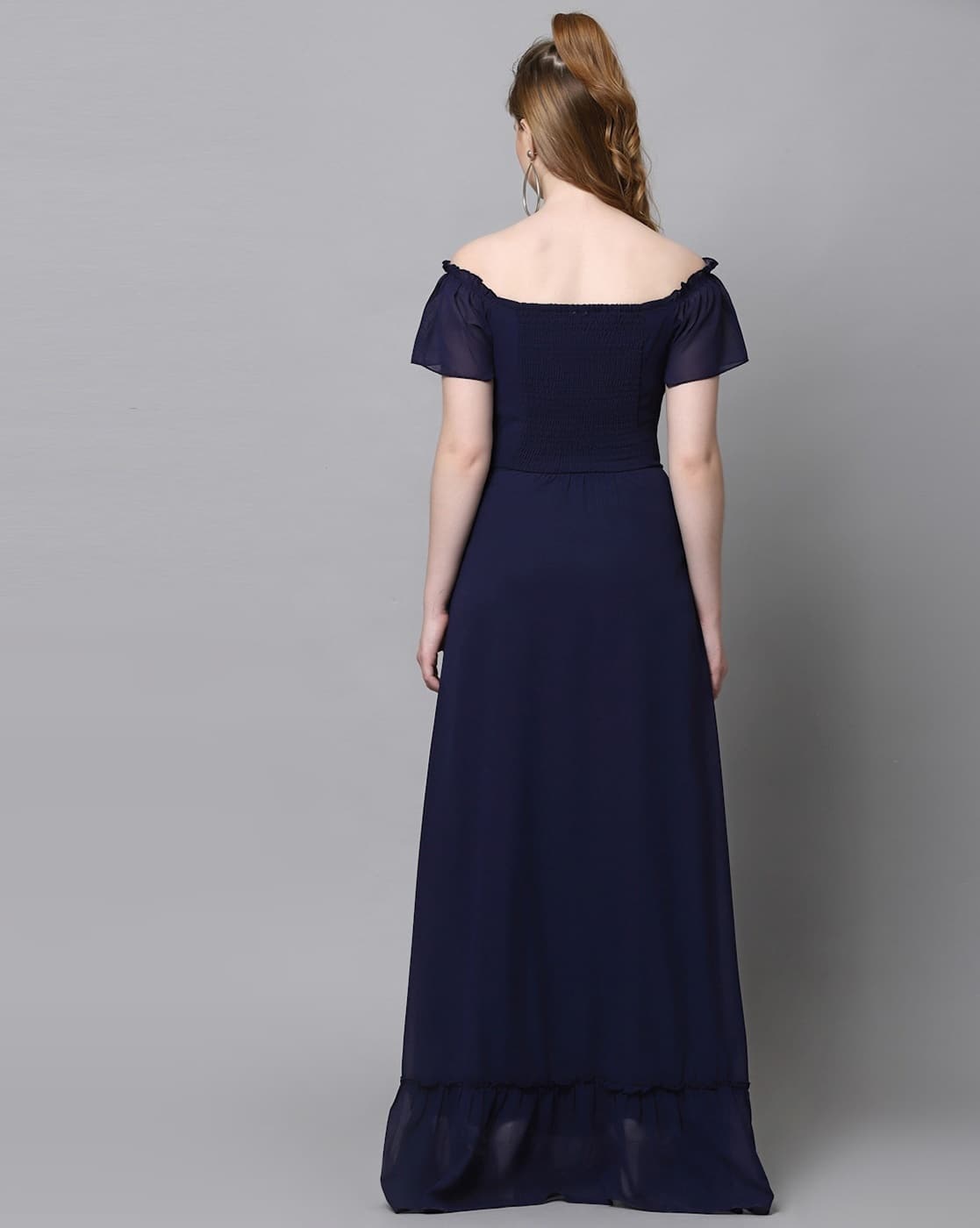 Grey And Navy Dress Wilma Navy Midi Tea Dress Ghost London