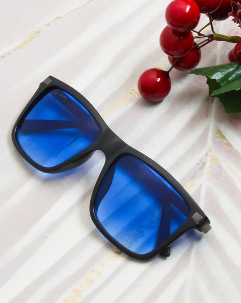 Blue 2024 rimmed sunglasses