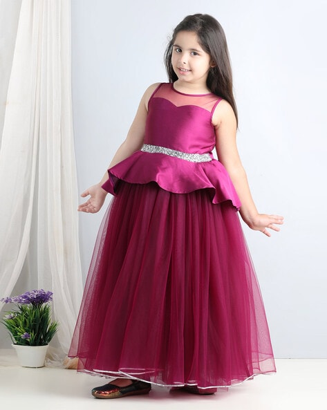 Buy Purple Dresses Frocks for Girls by TOY BALLOON Online Ajio