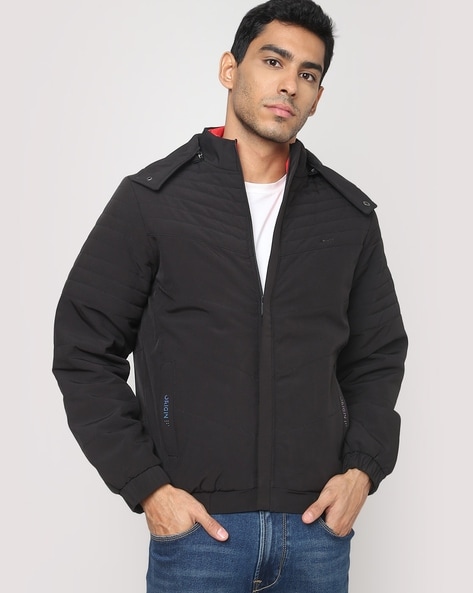 Buy Qube By Fort Collins Men's Bomber Jacket (57505_Airforce_L) at Amazon.in