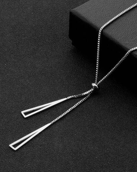 Silver-Plated Pendant with Chain