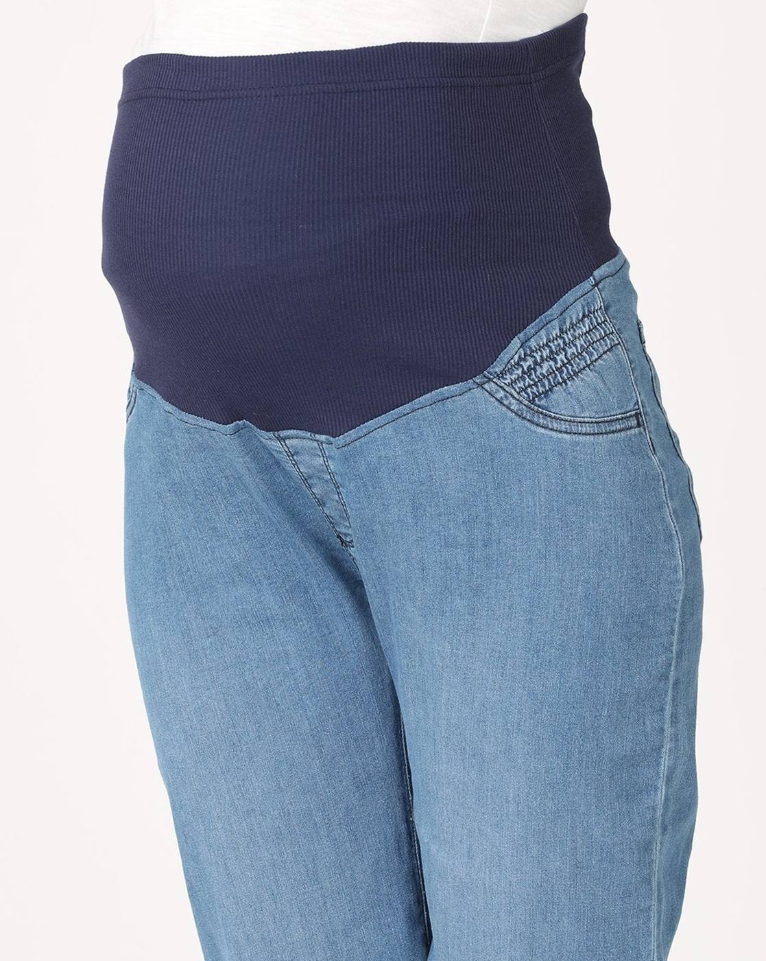 Old Navy Maternity Womens blue Denim Capri Jeans Size 4 - beyond exchange