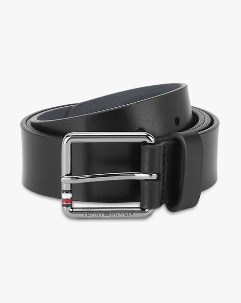 TOMMY HILFIGER Men Leather Belt with Pin-Buckle Closure