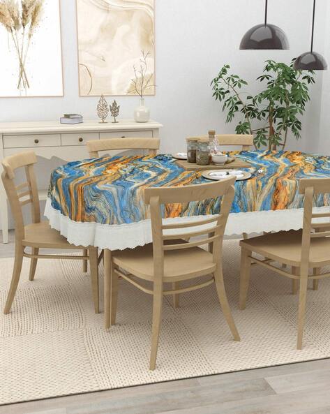 6 seater oval dining deals table cover