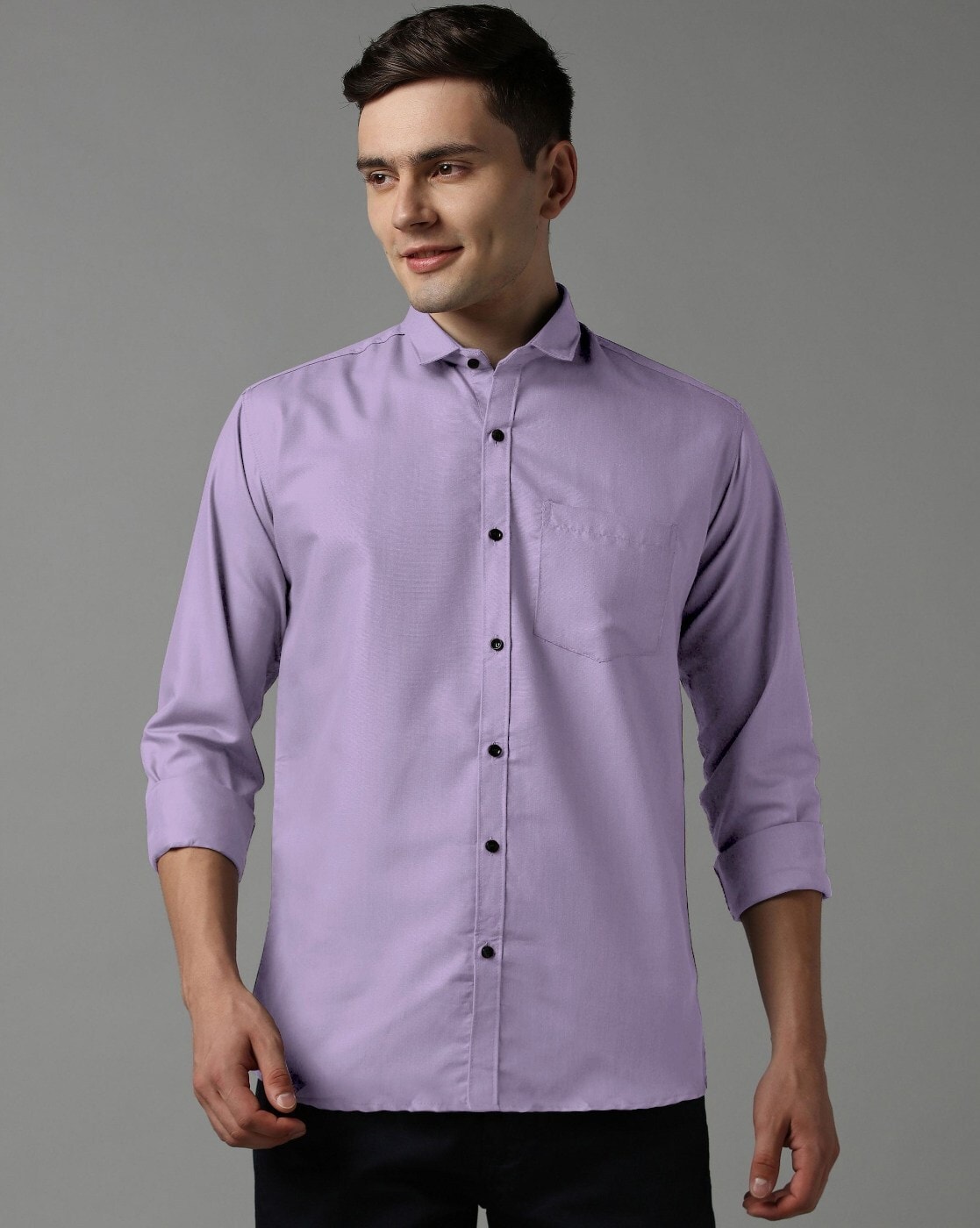 Lavender Linen Shirt - Condotti Store