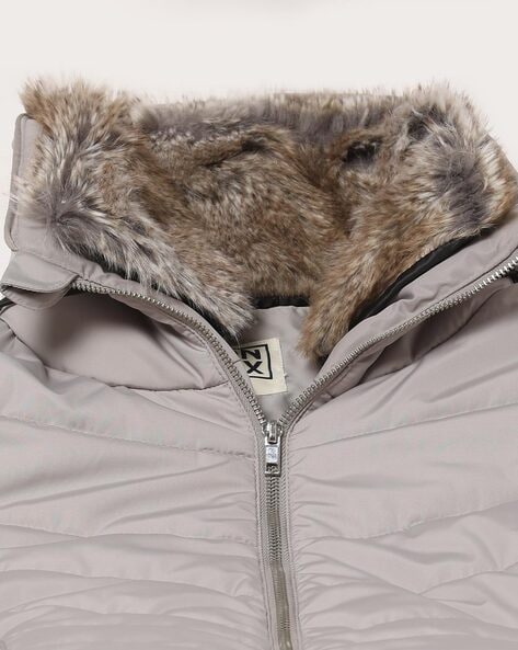 Fur on sale collar puffer