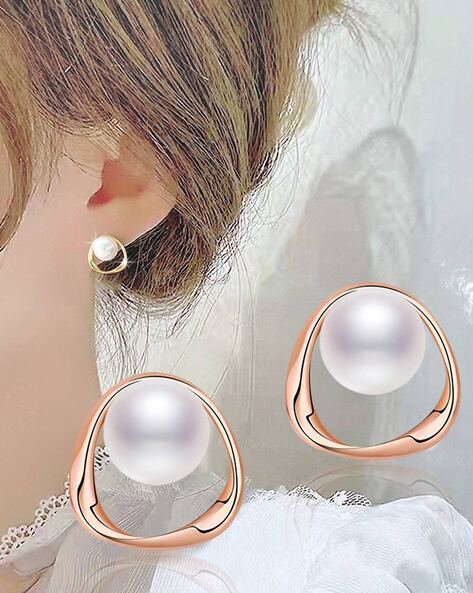 Buy Silver Shine Party Wear Stylish Gold Plated Fashion Earrings For Women  and Girls 4 Pairs Online - Get 63% Off