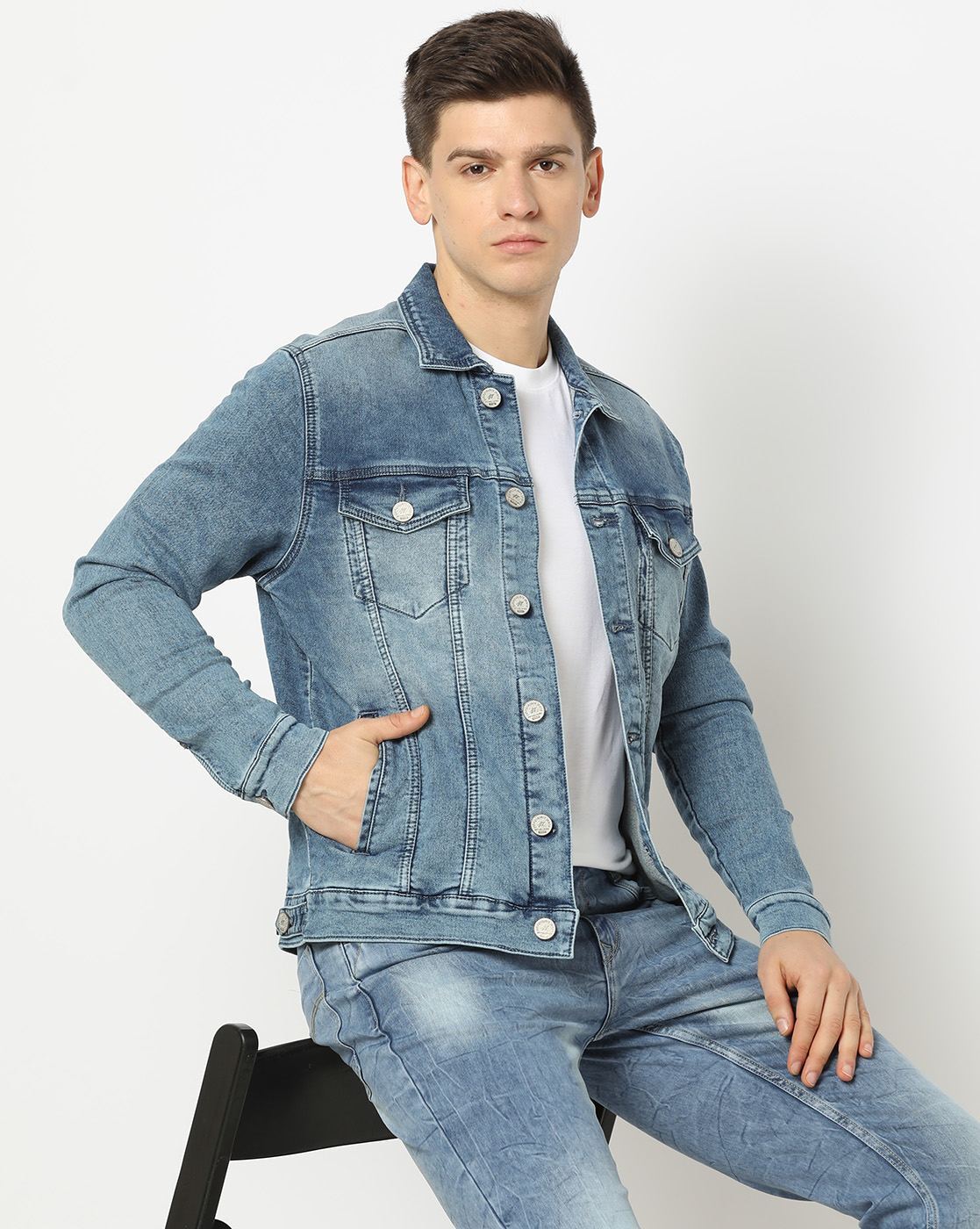 Nudie Jeans Men Billy Denim Jacket, Dry Ring, M at Amazon Men's Clothing  store