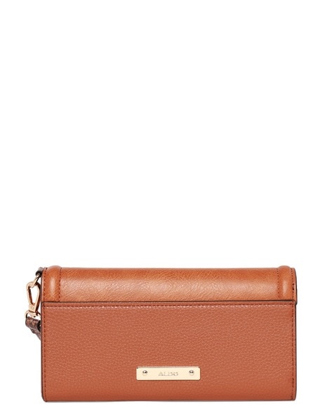 Textured wallet with embossed logo - Woman | Mango Chad