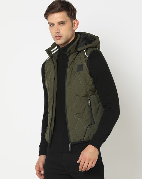 Lee cooper sweater hooded gilet mens shop