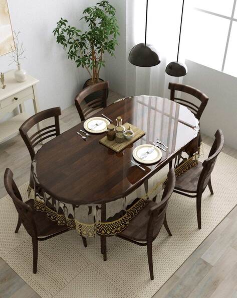 Transparent table cover 6 seater new arrivals