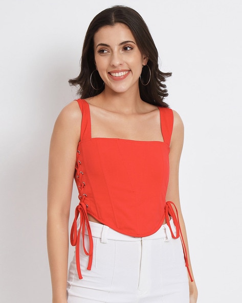 Buy Red Tops for Women by VividArtsy Online