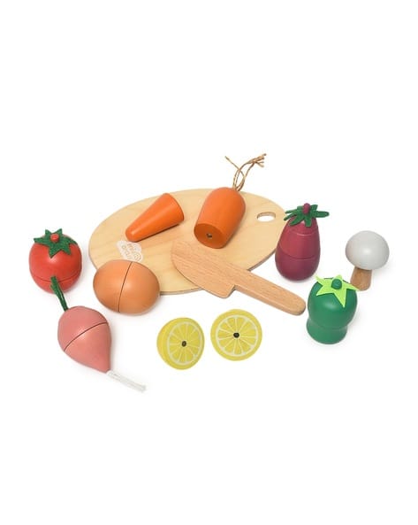 Miarcus Chopping Board Knife & Veggies Wooden Toy