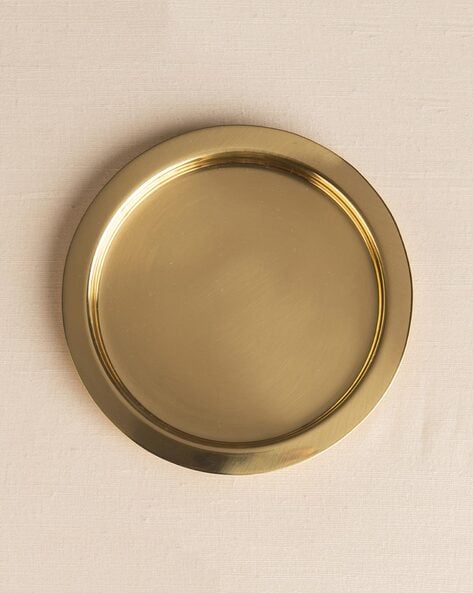Buy Ikkis Dhakkan Brass Plate, Metallic Color Home & Kitchen