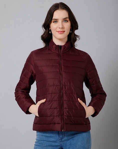 Buy Wine Jackets Coats for Women by Cantabil Online Ajio