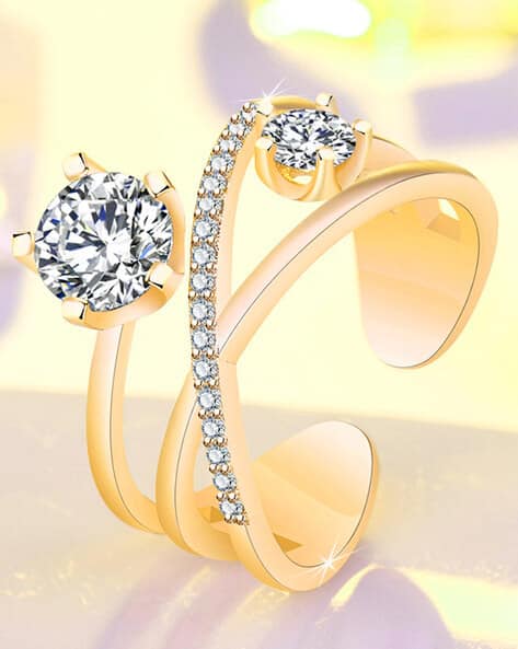 Buy Gold-Toned Rings for Women by Jewels galaxy Online