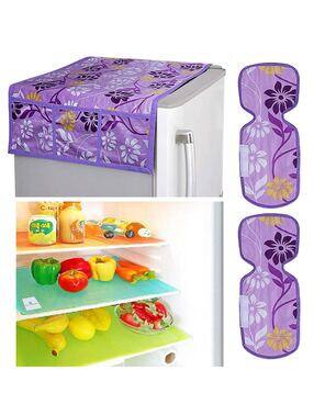 kuber industries Floral Print 6-Piece Appliance Covers Set-picture-26