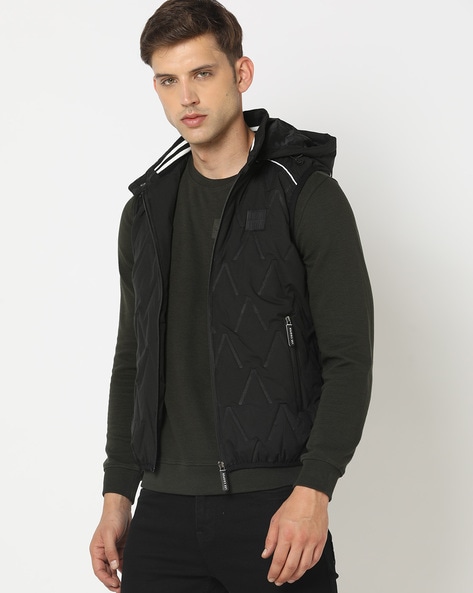 Buy Lee Cooper Men Regular Fit Gillet Jacket at Redfynd