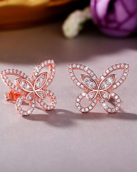 BUTTERFLY - EARRINGS (925 PURE SILVER) – Au Revoir - Your Charm Is Waiting