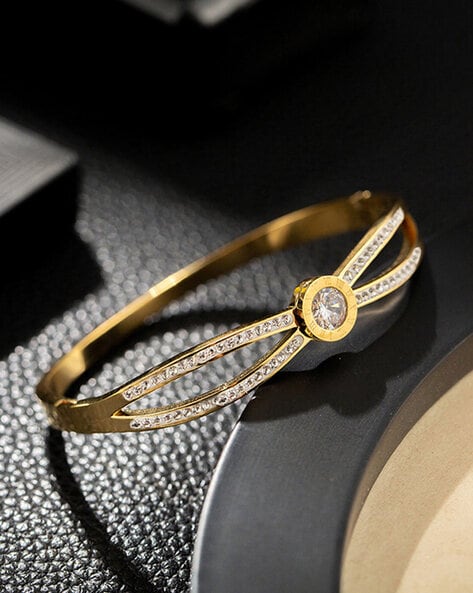Buy Gold-Toned Bracelets & Bangles for Women by Kairangi by Yellow Chimes  Online | Ajio.com