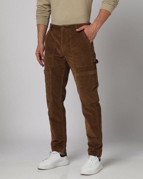 Buy Camel Brown Trousers u0026 Pants for Men by Buda Jeans Co Online | Ajio.com
