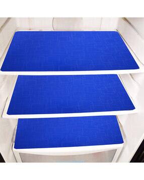 kuber industries Set of 6 Geometric Pattern Fridge Shelf Mats 18" x 12"-picture-32