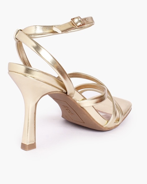 Gold one best sale strap heels