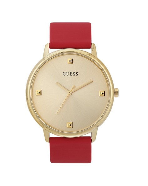 Guess red clearance watch