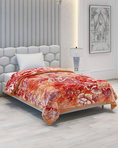 Buy Orange Blankets, Dohars Quilts for Home Kitchen by MONTE