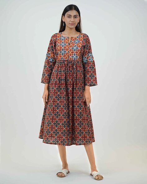 Buy Okhai Red Hand Embroidered A-Line Dress for Women's Online @ Tata CLiQ