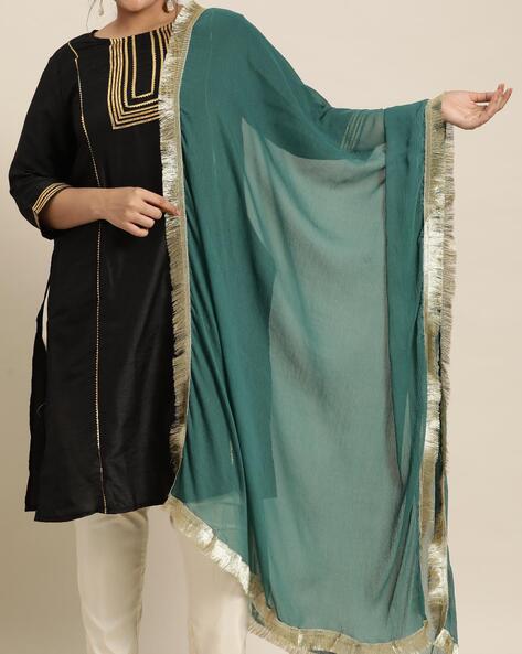 Women Dupatta with Fringed Detail Price in India