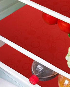 kuber industries Set of 6 Circle Design PVC Fridge Mats-picture-41