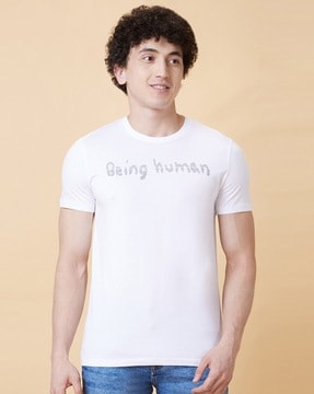 Being human white outlet t shirt