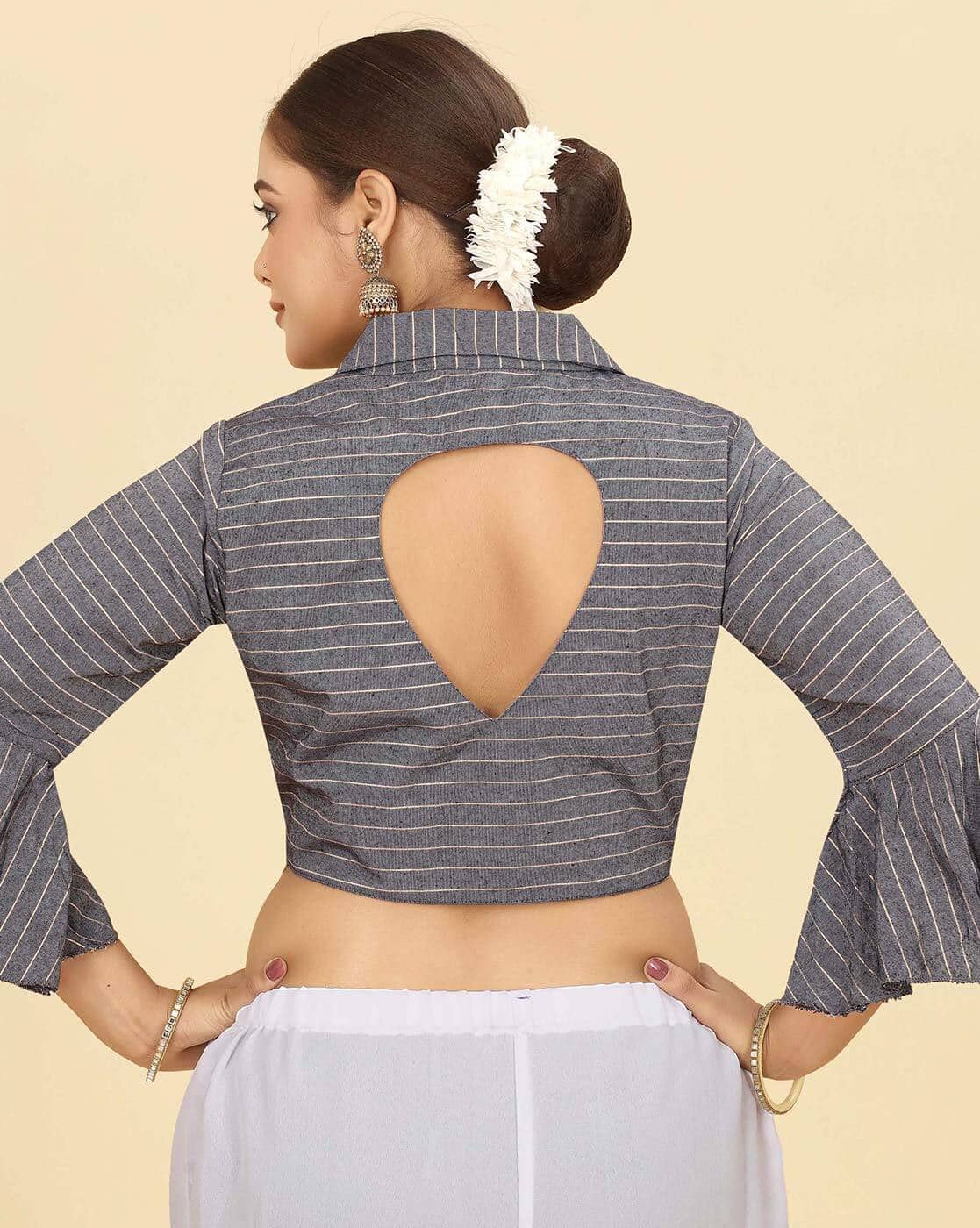 トップス Agatha blouse set up gray andmary Buy Grey Blouses for Women by SHOPGARB Online | Ajio.com