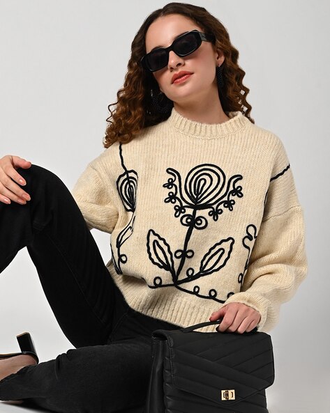 Buy Beige Sweaters & Cardigans for Women by SAM Online