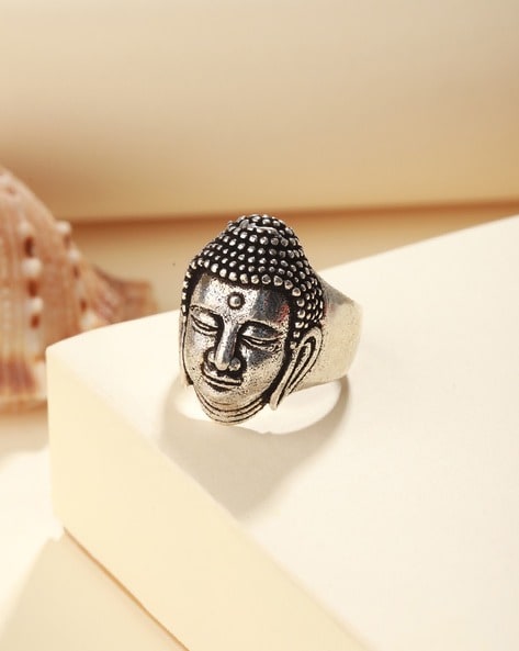 925 Sterling Silver Tibetan Buddhism Buddha Eyes Open Band Ring Men A3280 |  eBay