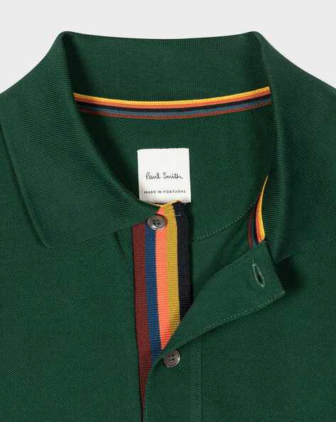 Artist Stripe Placket Regular Fit Polo T-Shirt