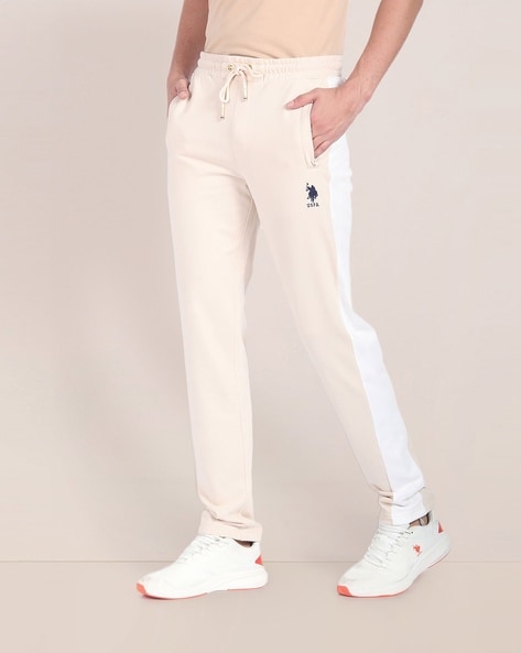 Buy U.S. POLO ASSN. DENIM Solid Polyester Cotton Slim Fit Mens Track Pants  | Shoppers Stop