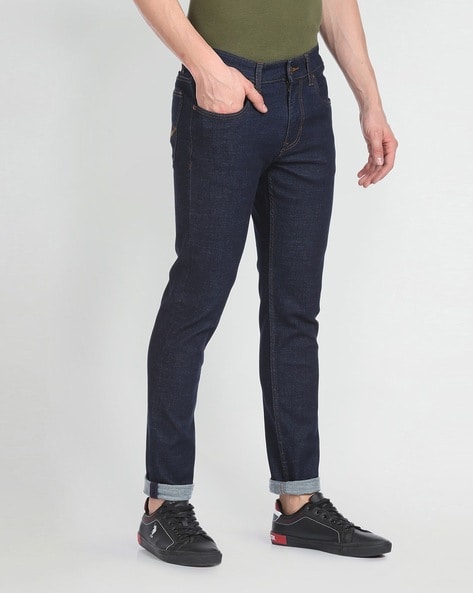 Men Mid-Rise Slim Fit Tapered Jeans