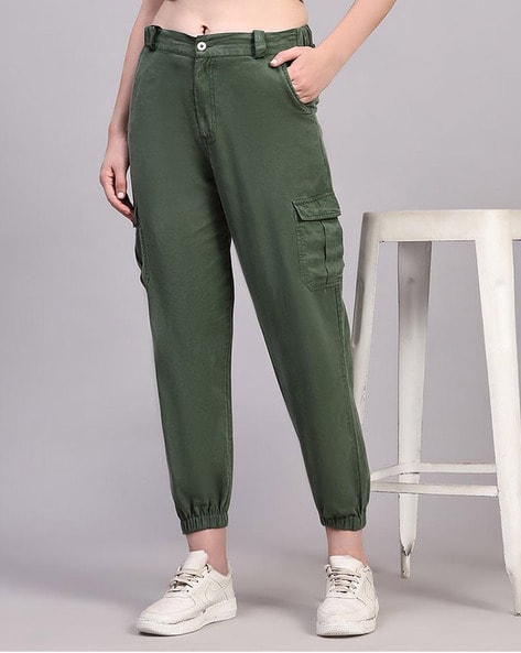 Buy Grey Trousers & Pants for Women by AJIO Online | Ajio.com