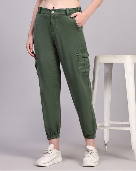 Buy Khaki Trousers & Pants for Men by DNMX Online | Ajio.com