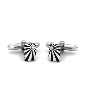 kuberbox White Gold Diamond Oliver Rays Cufflinks-picture-13