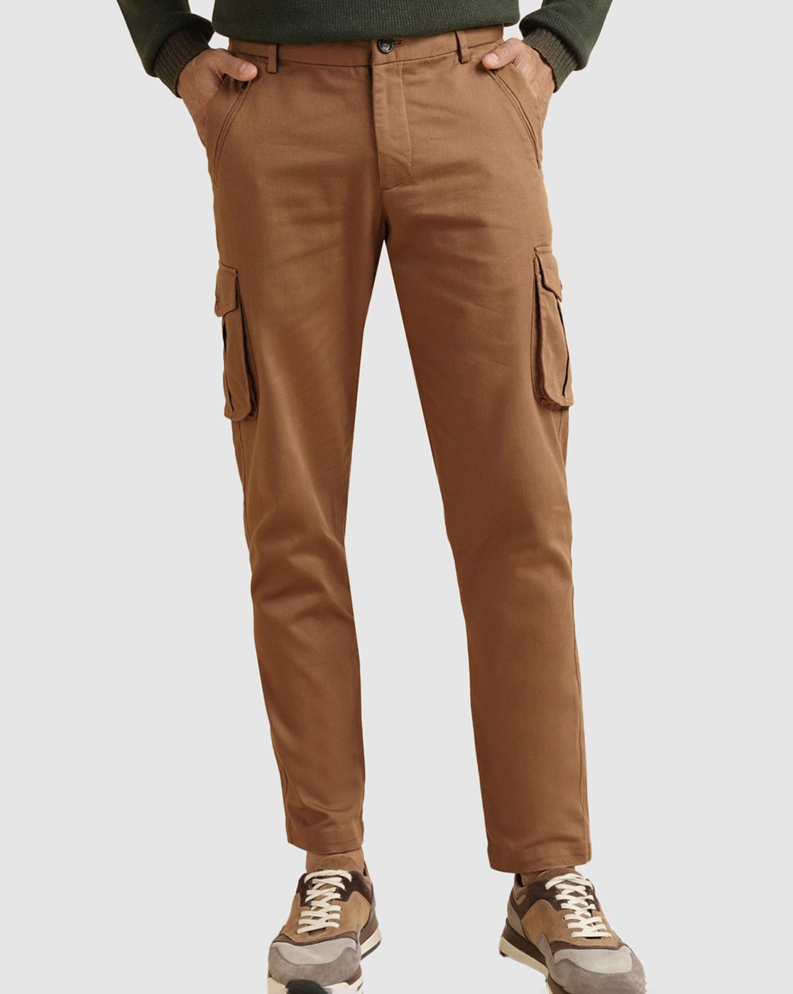 Shop Stylish Brown Cargo Pants Mens Online in India