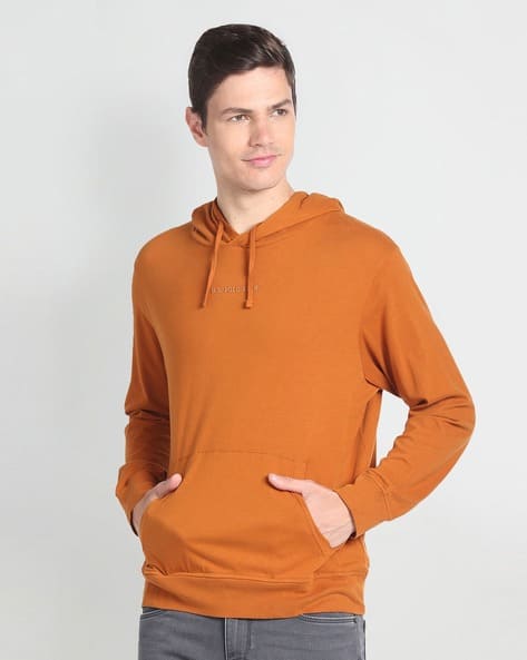 Buy Rustic Orange Sweatshirt Hoodies for Men by Polo Assn