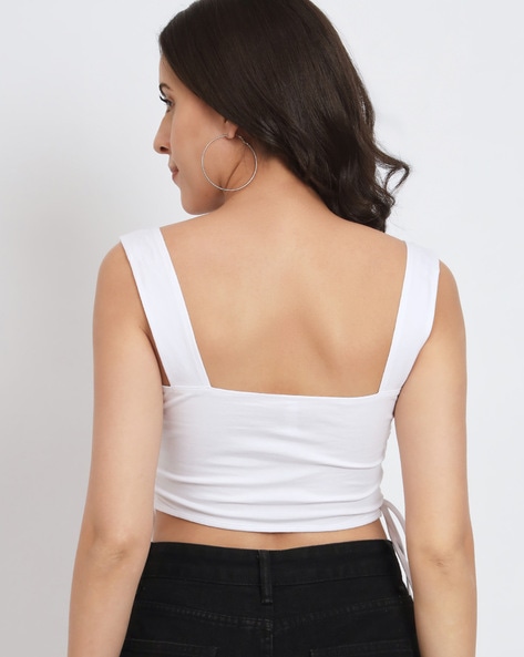 Plain Square Neck Corset white Top, Size: XL, Casual at Rs 399 in Mumbai