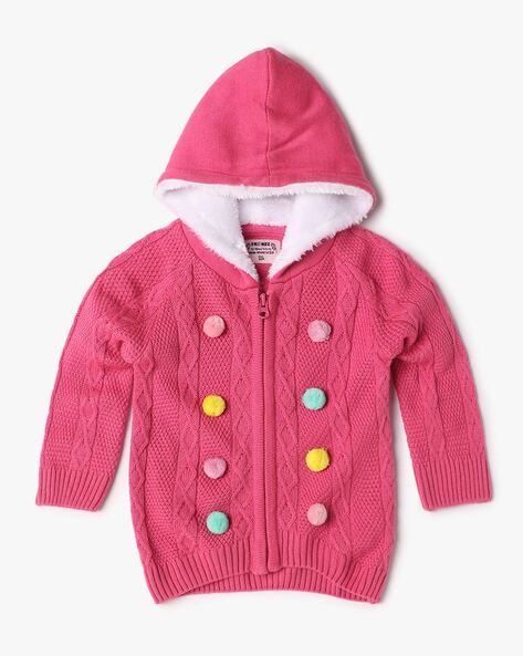 Kids Girls Cardigan Sweaters Autumn Winter Baby Girl Solid Cotton Sweater  Jacket Children Knitted Sweaters 4 6 8 10 11 12 Years - AliExpress