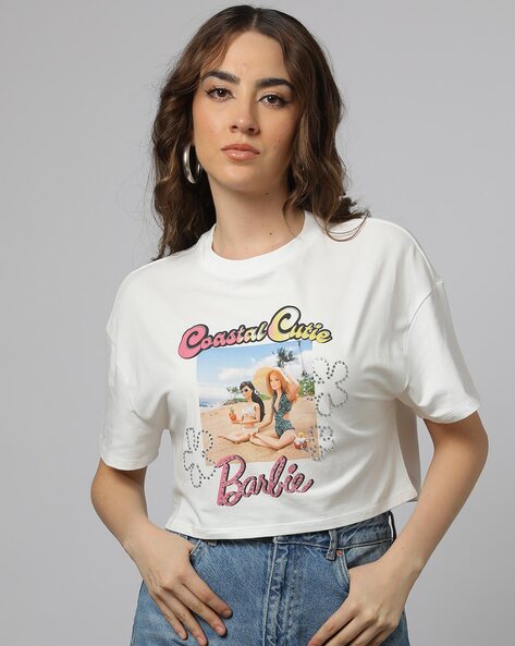 Cropped 2025 barbie shirt